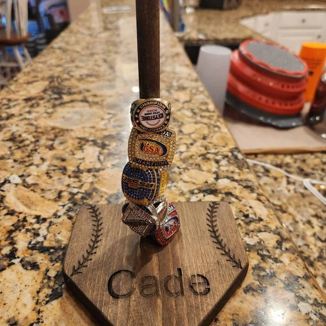 Personalize Softball/Baseball Ring Display